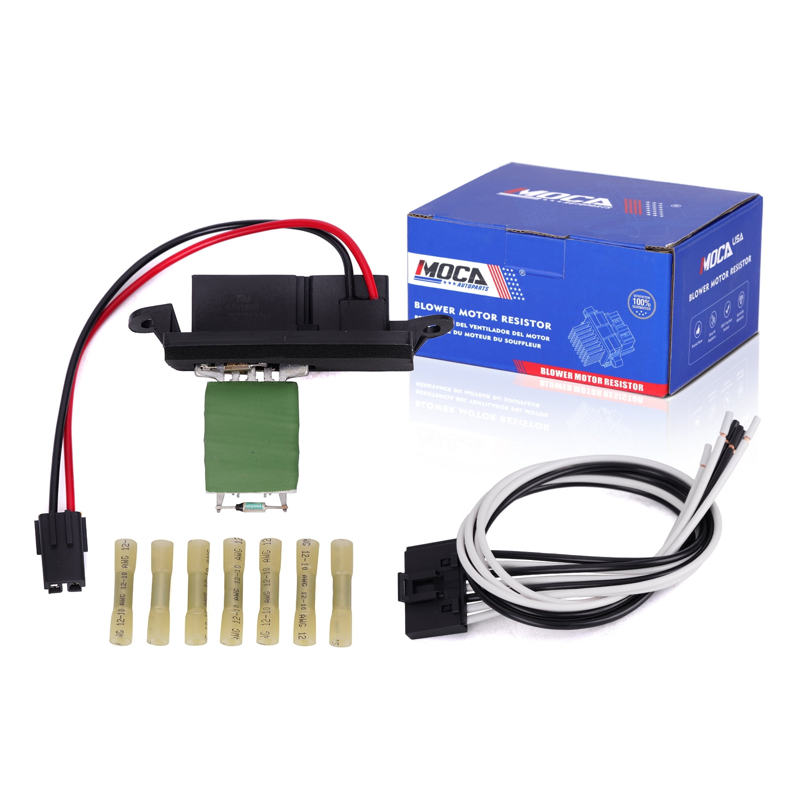 MOCA AUTOPARTS 973-409 HVAC Blower Motor Resistor Kit with Harness Fit for 2003-2005 Cadillac Escalade EXT & 1999-2006 Chevrolet Silverado 1500 & 1999-2006 GMC Sierra 1500
