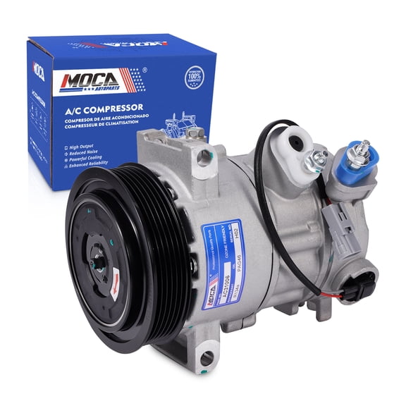 MOCA AUTOPARTS CO30011C New AC Compressor w/ Clutch Fit for 2012-2017 Jeep Patriot & 2009-2016 Jeep Compass & 2009-2012 Dodge Caliber