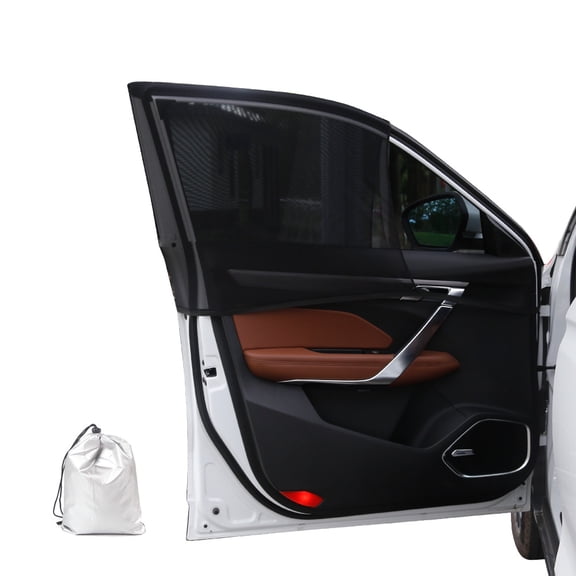 MOCA AUTOPARTS Car Front Side Window Sun Shade-2 Pack (Black)-49"x22"