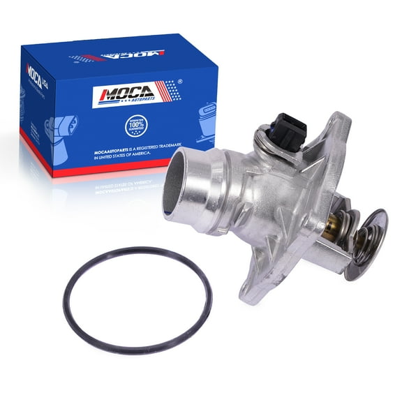 MOCA AUTOPARTS Thermostat Housing Assembly Fit for 2003-2005 Land Rover Range Rover 4.4L & 2000-2003 BMW X5 4.4L & 1999-2003 BMW 540i 4.4L