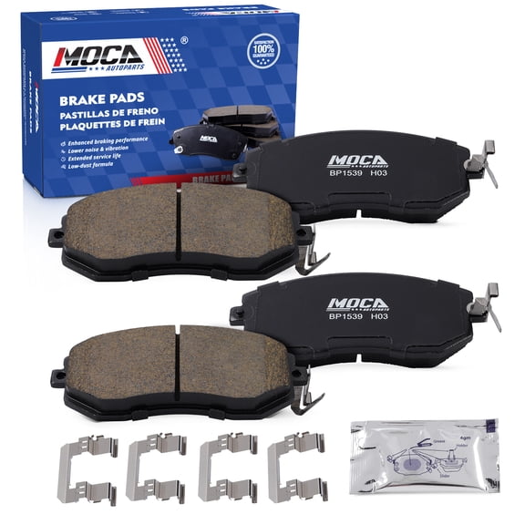 MOCA AUTOPARTS D1539 4x Front Ceramic Brake Pads Fit for 2022-2026 Toyota GR86 & 2010-2016 Subaru Impreza & 2013-2016 Scion FR-S