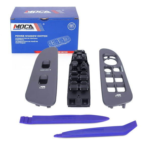 MOCA AUTOPARTS DWS1385 Front Driver Door Window Switch Fit for 2001-2003 Dodge Durango & 2003-2009 Dodge Ram 1500 2500 3500 (Gray)
