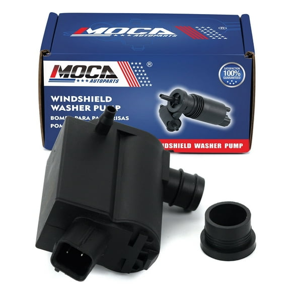MOCA AUTOPARTS Dual Nozzle Windshield Washer Pump Fit for 2011-2017 Hyundai Accent & 2018-2023 Hyundai Kona & 2006-2019 Kia Rio