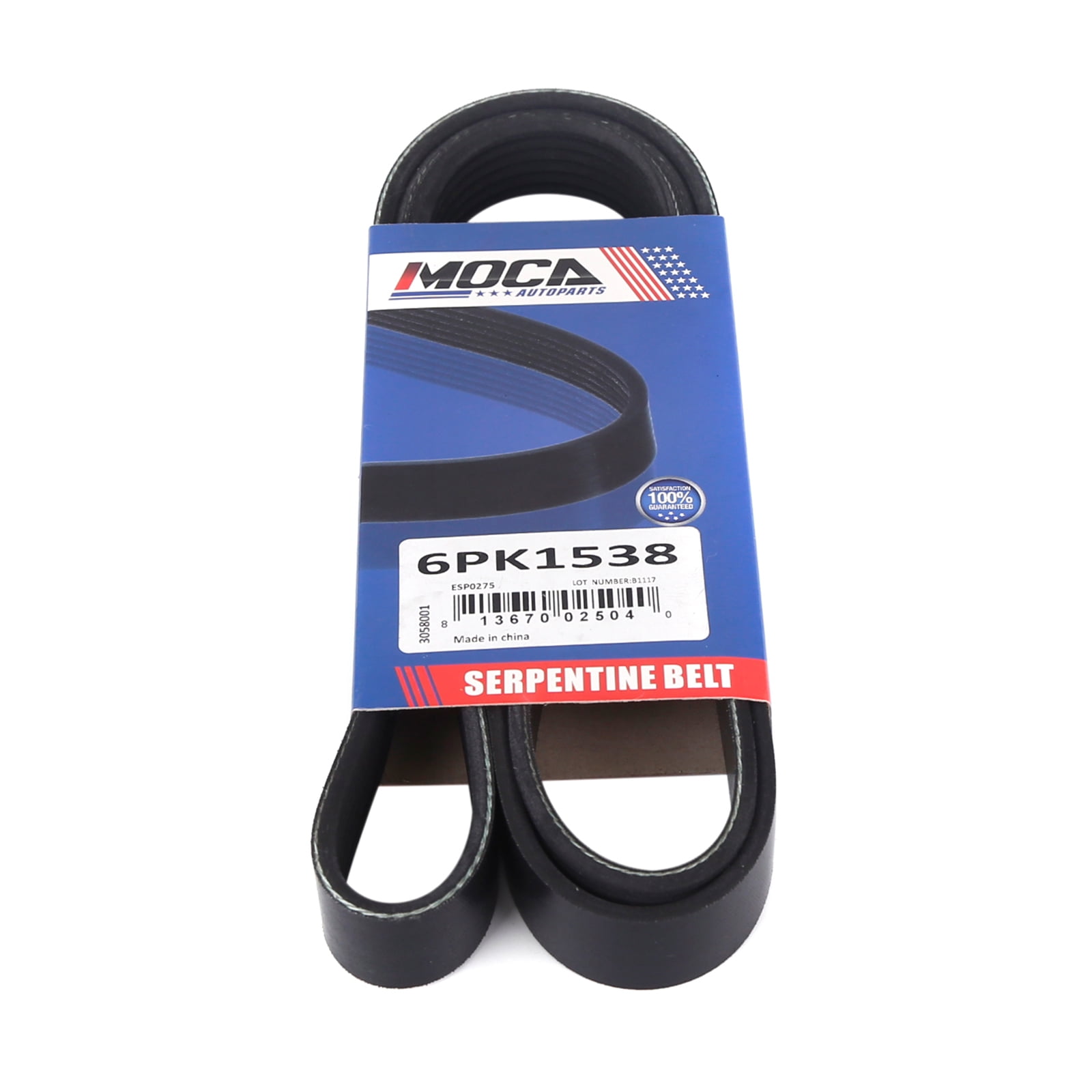 Continental 6PK1538 Multi V-Belt - Metric Replacement Drive Belt