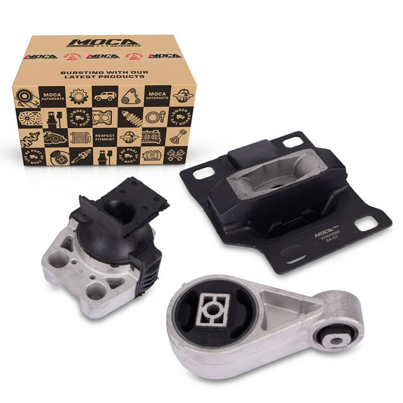 MOCA AUTOPARTS Engine Motor and Transmission Mount Kit Fit for 2005-2007 Ford Focus 2.0L 2.3L L4