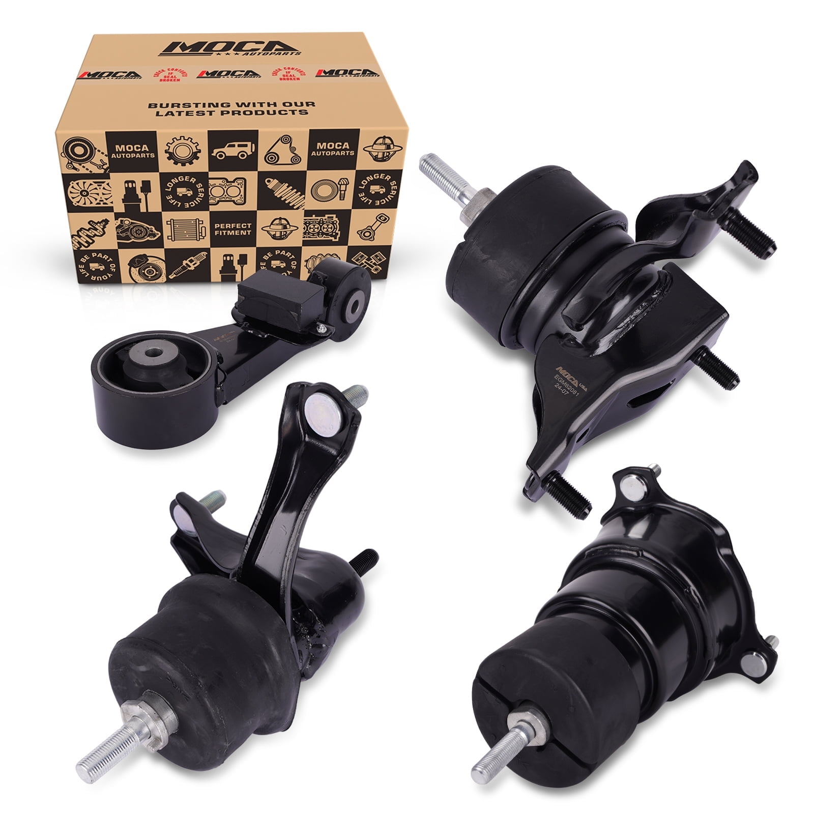 MOCA AUTOPARTS Engine Motor and Transmission Mount Kit Fit for 2012-2017 Toyota Camry L4 2.5L