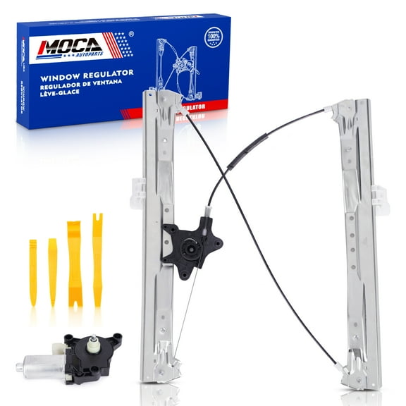 MOCA AUTOPARTS Front Left Power Window Regulator w/ 6 pin Motor Fit for 2008-2016 Chrysler Town & Country & 2008-2020 Dodge Grand Caravan