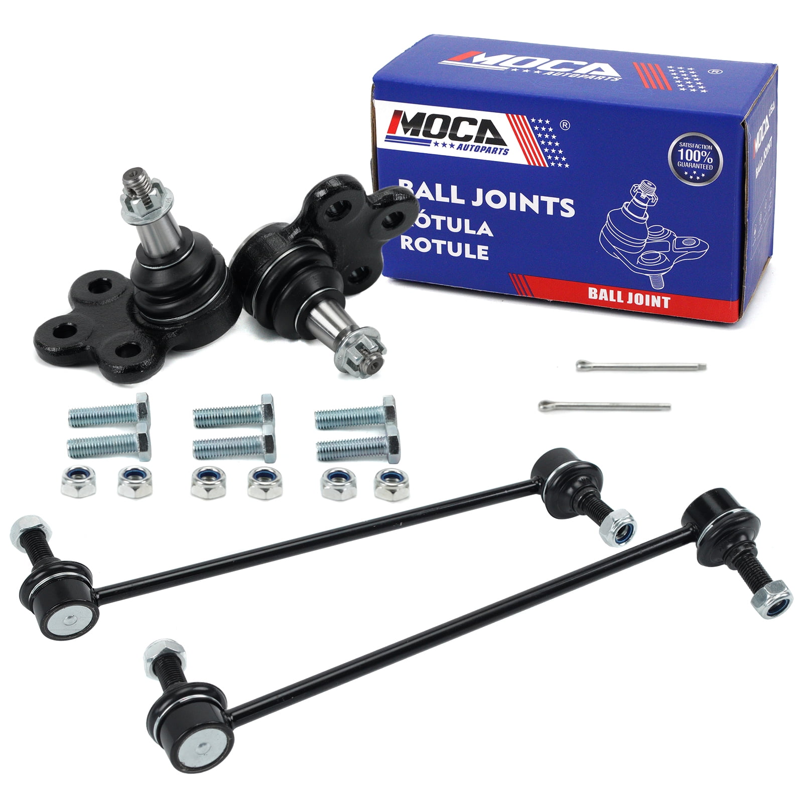 MOCA AUTOPARTS Front Left & Right Sway Bar End Links with Lower Ball Joints Fit for 2010-2017 Chevrolet Equinox & 2010-2017 GMC Terrain