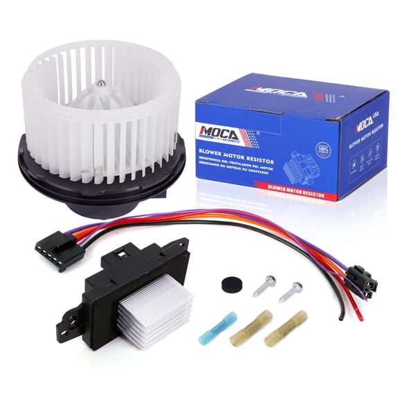 MOCA AUTOPARTS HVAC Heater Blower Motor & Resistor Kit Fit for 2002-2006 Chevrolet Suburban 1500 & 2003-2006 GMC Yukon XL 1500 2500 w/ Automatic Temperature Control
