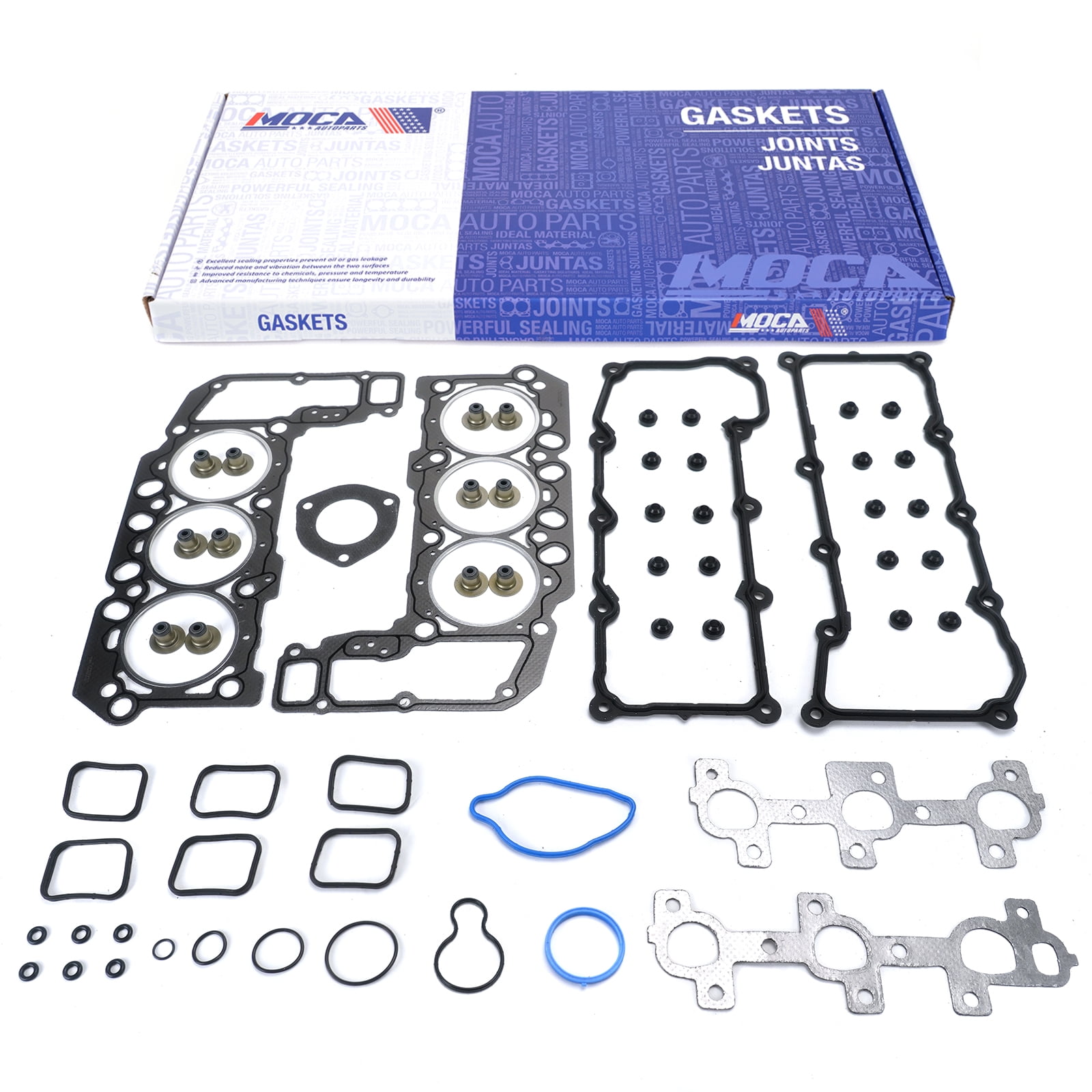 MOCA AUTOPARTS Head Gasket Set Graphite Fit for 2004-2005 Dodge Dakota Durango 3.7L & 2002-2005 Jeep Liberty 3.7L