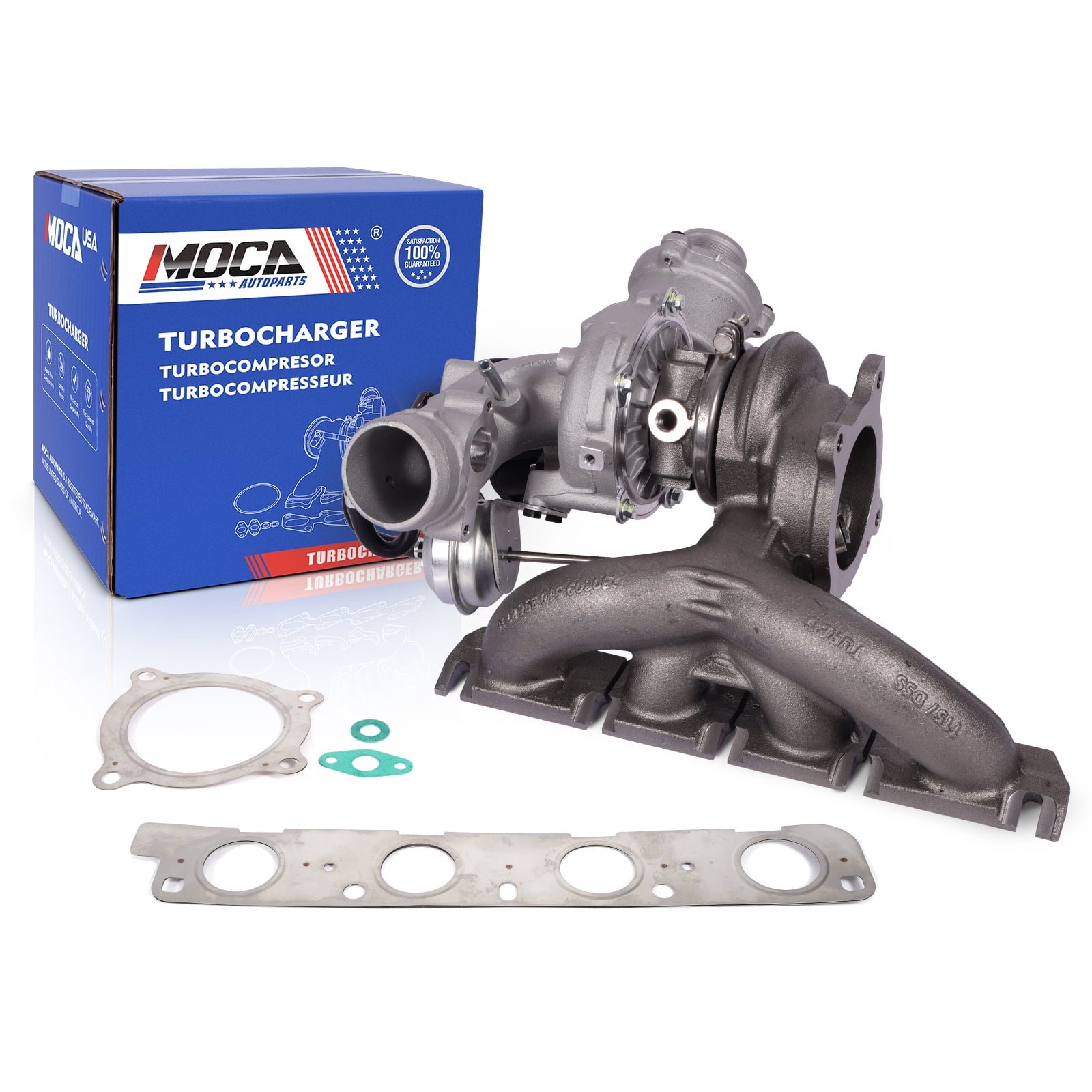 MOCA AUTOPARTS K03 Turbo Turbocharger Fit for 2011-2017 Audi Q5 2.0L & 2010-2017 Audi A5 Quattro 2.0L & 2009-2016 Audi A4 2.0L & 2009-2016 Audi A4 Quattro 2.0L