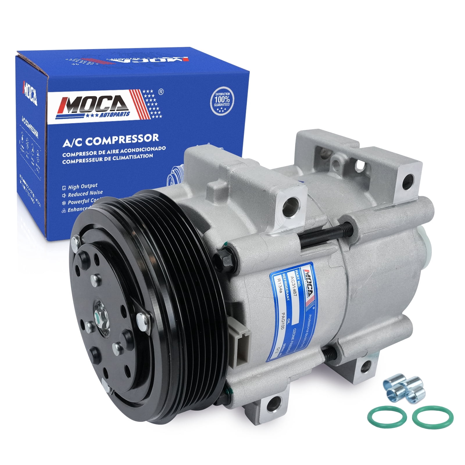 MOCA AUTOPARTS New AC Compressor w/ Clutch Fit for 1998-2011 Ford Ranger 4.0L & 1995-2001 Mazda B3000 3.0L & 1998-2001 Mercury Mountaineer 4.0L