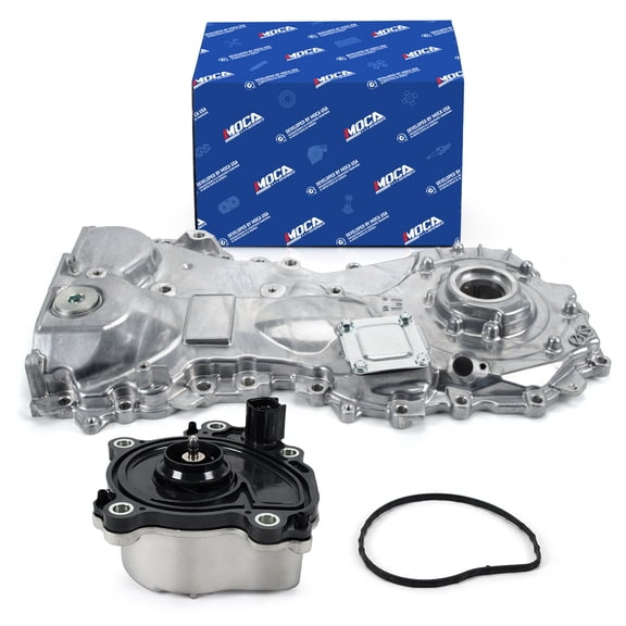 MOCA AUTOPARTS Oil Pump Timing Cover with Electric Engine Water Pump Fit for 2013-2018 Lexus ES300h 2.5L & 2012-2017 Toyota Camry 2.5L