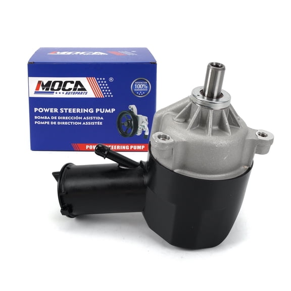 MOCA AUTOPARTS Power Steering Pump Fit for 2000-2003 Ford Excursion 7.3L & 1992-1997 Ford F-250 5.0L & 1999-2003 Ford F-550 Super Duty 7.3L w/ 2 Inlet Tubes in Reservoir