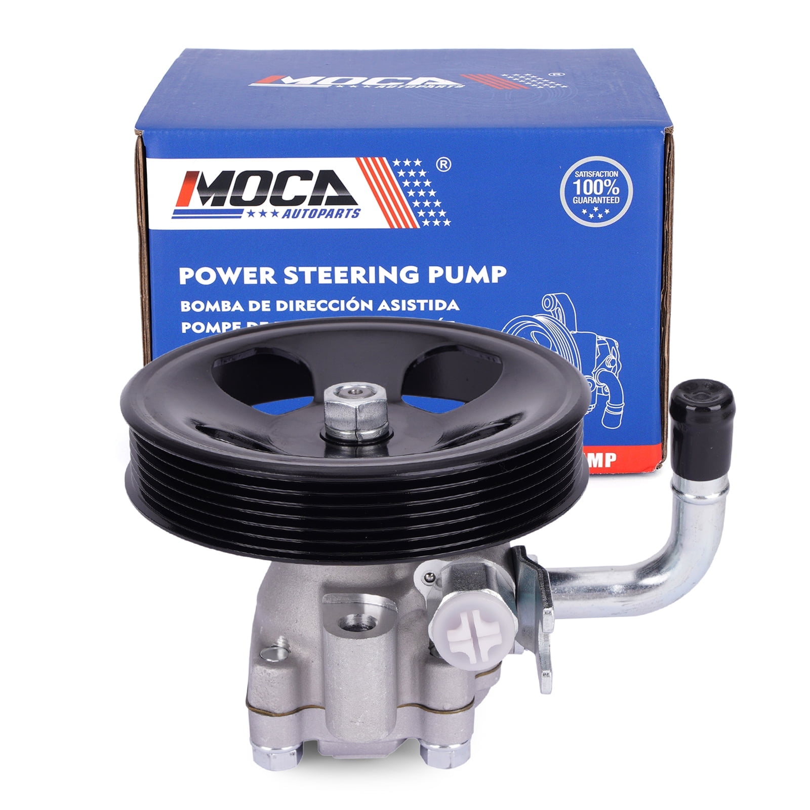 MOCA AUTOPARTS Power Steering Pump Fit for 2005-2009 Hyundai Tucson 2.7L & 2005-2010 Kia Sportage 2.7L