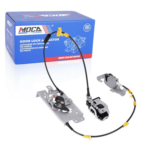 MOCA AUTOPARTS SM2354 Rear Left Door Latch & Cable Fit for 2004-2008 Ford F-150 4.2L 4.6L 5.4L