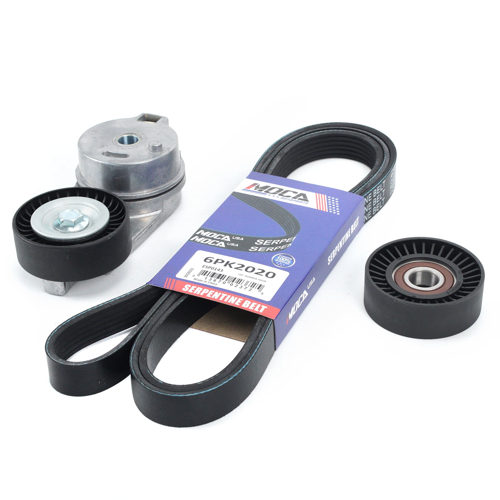 MOCA AUTOPARTS Serpentine Belt Component Kit Fit for 20092010 Dodge