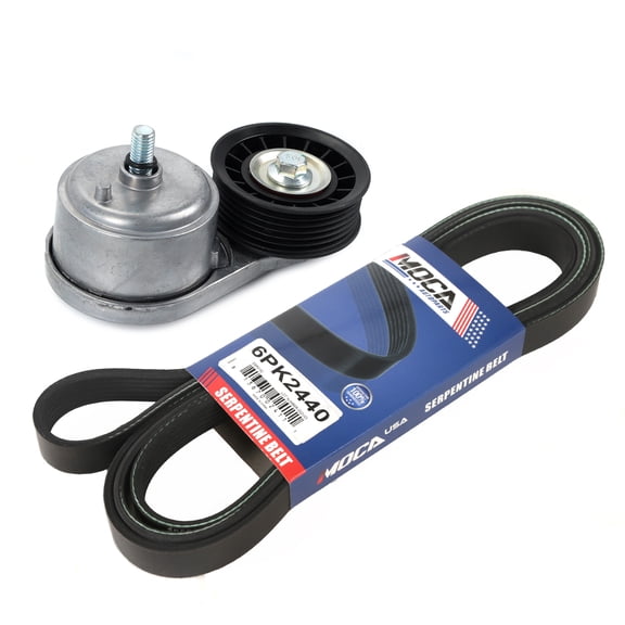 MOCA AUTOPARTS Serpentine Belt Component Kit Fit for Chevrolet Silverado Express 1500 C2500 GMC