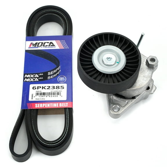 MOCA AUTOPARTS Serpentine Belt Drive Component Kit Fit for 2004-2005 Mercedes-Benz C240 C320 E320 & 2005-2010 Mercedes-Benz SLK55 AMG