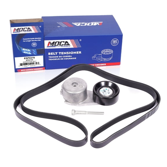 MOCA AUTOPARTS Serpentine Belt Drive Component Kit Fit for 2001-2011 Ford Ranger 2.3L & 2001-2009 Mazda B2300 2.3L