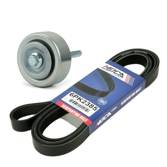 MOCA AUTOPARTS Serpentine Belt with Idler Pulley Fit for 2008-2012 Buick Enclave & 2013-2018 Cadillac XTS