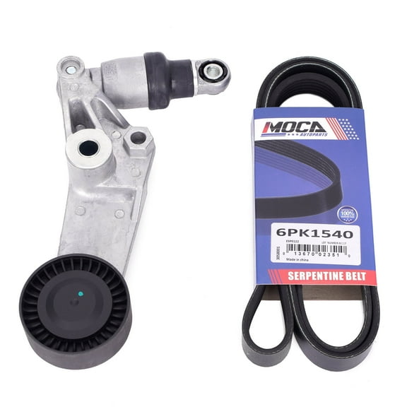 MOCA AUTOPARTS Serpentine Drive Belt Component Kit w/o AC Fit for 1998-2008 Toyota Corolla 1.8L & 2000-2005 Toyota Celica 1.8L & 2003-2008 Toyota Matrix 1.8L & 1998-2000 Chevrolet Prizm 1.8L