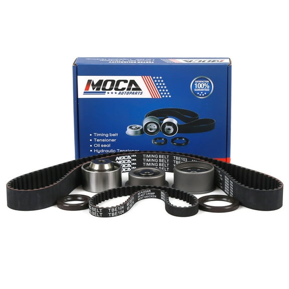 MOCA AUTOPARTS Timing Belt Kit Fit for 2001-2005 Chrysler Sebring & Dodge Stratus 2.4L & 1999-2003 Mitsubishi Galant 2.4L