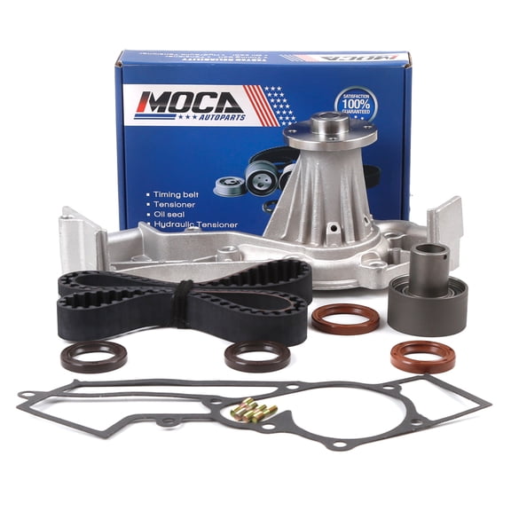 MOCA AUTOPARTS Timing Belt Kit with Water Pump Fit for 1996-2000 Nissan Pathfinder 3.3L & 1999-2003 Nissan Xterra 3.3L & 2000-2004 Nissan Frontier 3.3L