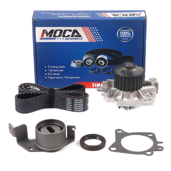 MOCA AUTOPARTS Timing Belt Kit Water Pump Set Fit for 2002-2007 Mitsubishi Lancer 2.0L