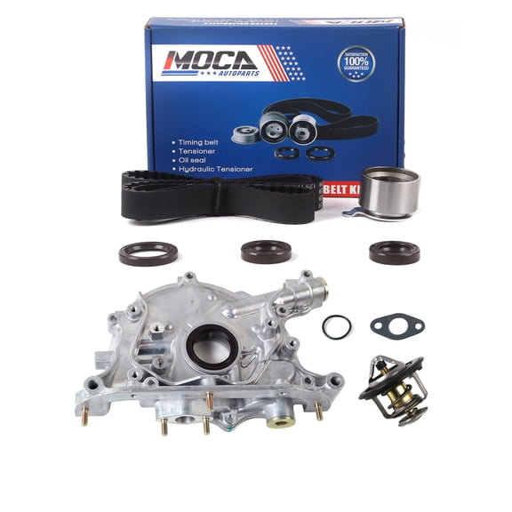 MOCA AUTOPARTS Timing Belt Kit with Oil Pump & Thermostat Assembly Fit for 1996-2001 Acura Integra 1.8L