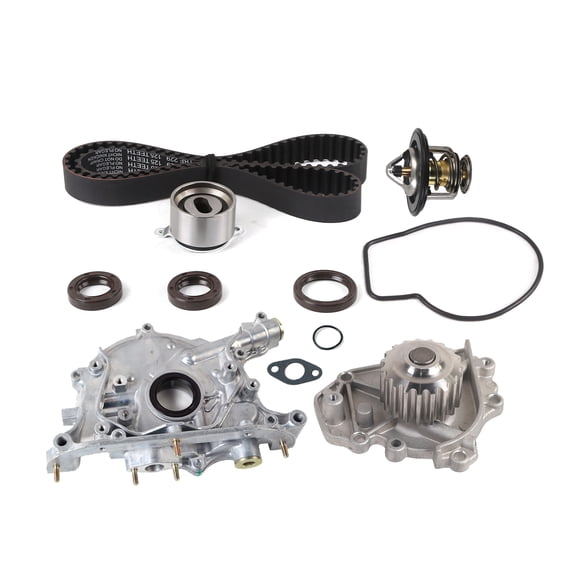MOCA AUTOPARTS Timing Belt Kit with Oil Water Pump Thermostat Fit for 1996-2001 Acura Integra 1.8L