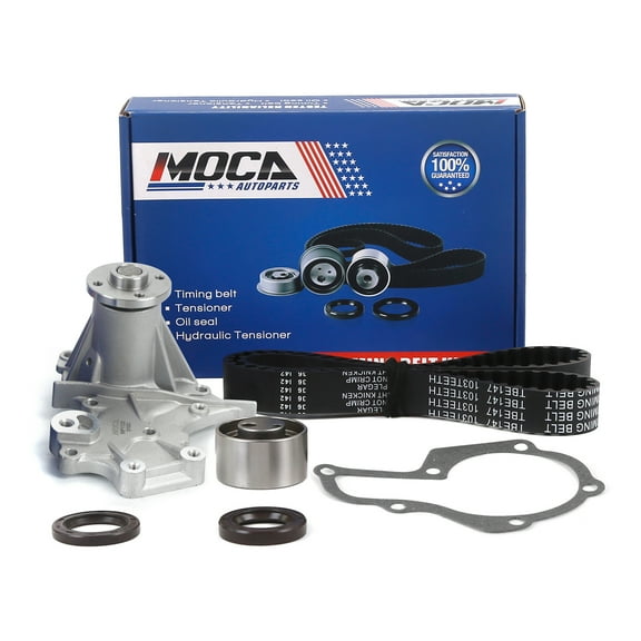 MOCA AUTOPARTS Timing Belt Kit with Water Pump Fit for 1994-1996 Geo Tracker 1.6L & 1992-1998 Suzuki Sidekick 1.6L
