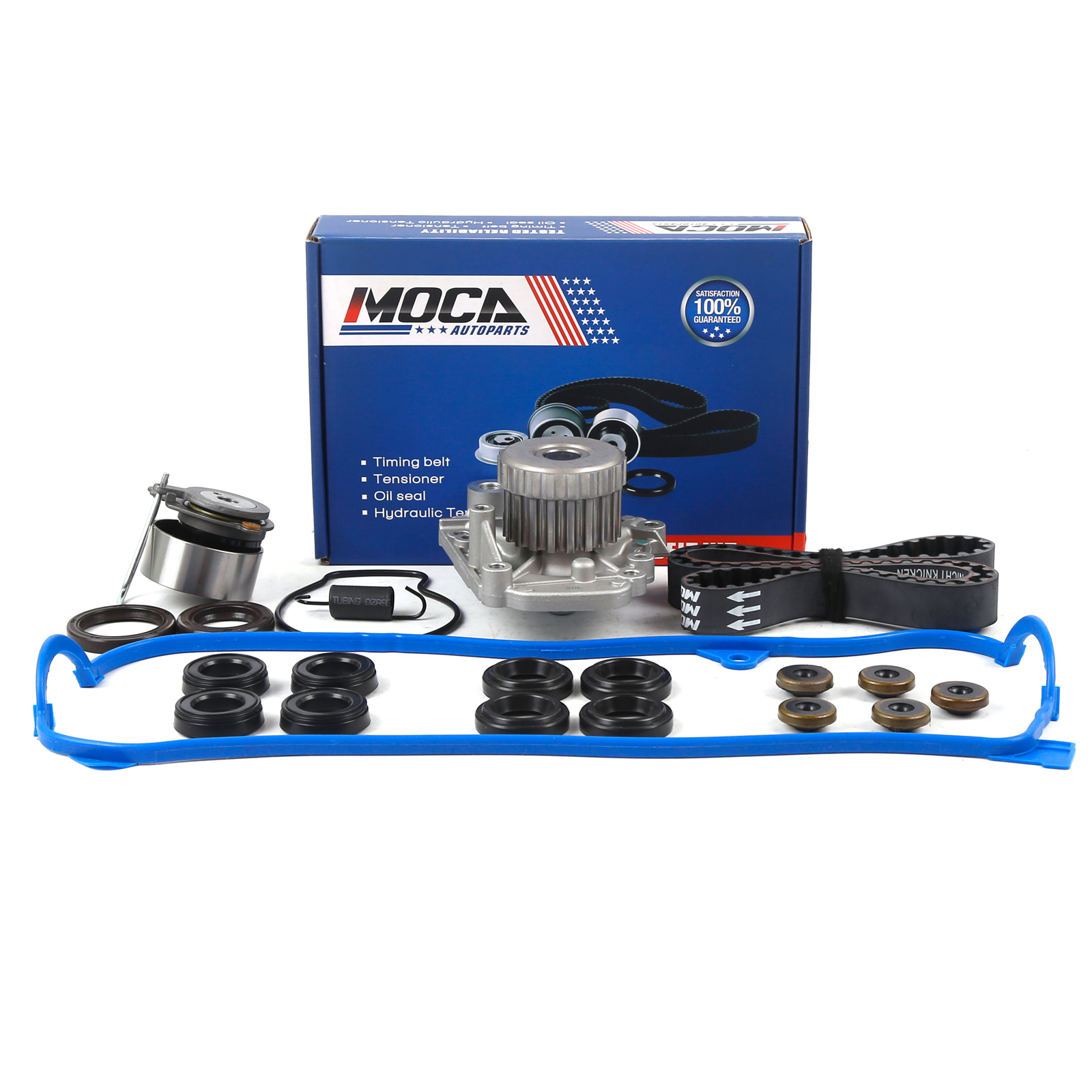 MOCA AUTOPARTS Timing Belt Kit with Water Pump Oil Seals Set Fit for