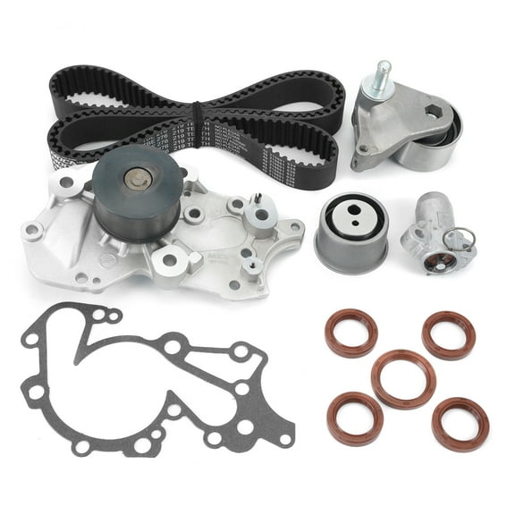 MOCA AUTOPARTS Timing Belt Kit with Water Pump Tensioner Fit for 2006-2010 Kia Optima Rondo 2.7L