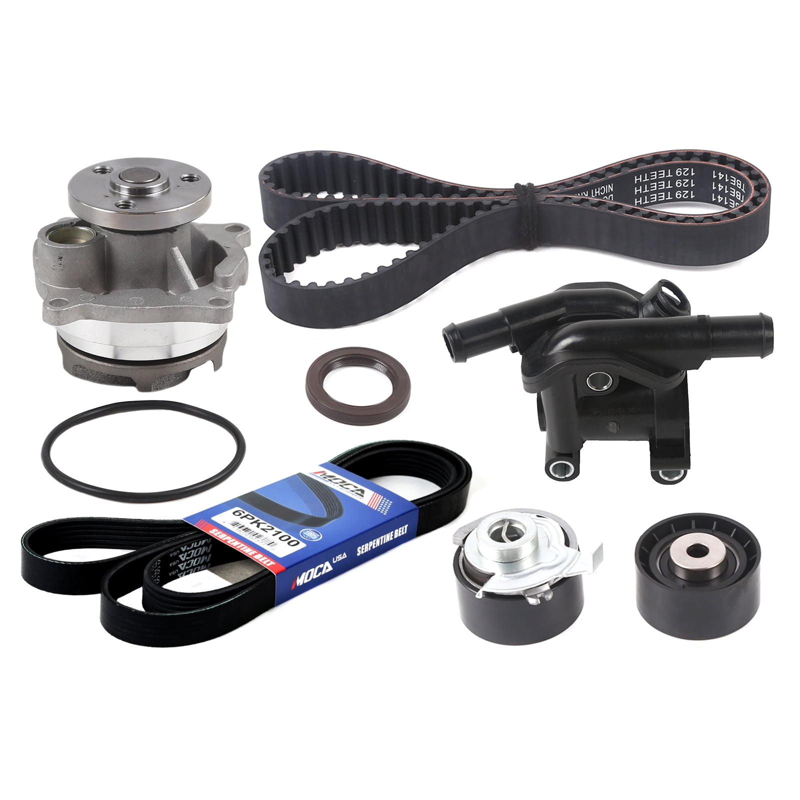 MOCA AUTOPARTS Timing Belt Kit With Water Pump Thermostat Housing Drive moca-autoparts-timing-belt-kit-with-water-pump-thermostat-housing-drive