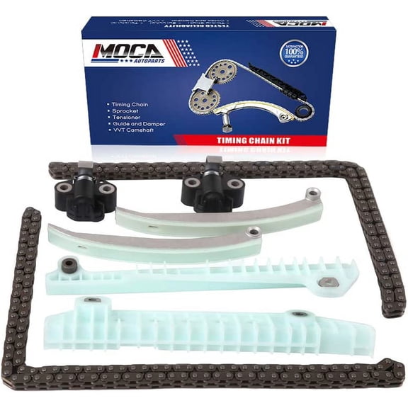 MOCA AUTOPARTS Timing Chain Kit 9-0387SAX Fit for 00-10 Ford F-150 & 03-11 Ford E-150 & 00-07 Ford Mustang & 02-10 Mercury Mountaineer 4.6L V8 SOHC