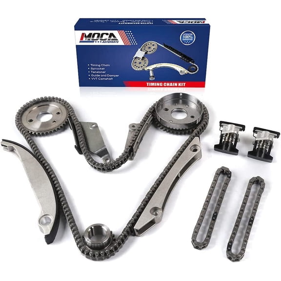 MOCA AUTOPARTS Timing Chain Kit Fit for 98-01 Chrysler Concorde 2.7L & 01-04 Chrysler Sebring 2.7L & 98-01 Dodge Intrepid 2.7L & 98-01 Dodge Intrepid 2.7L