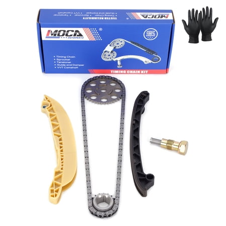 MOCA AUTOPARTS Timing Chain Kit Fit for 2001-2006 Ford Courier 1.6L & 2003-2009 Ford Fiesta 1.6L & 2003-2007 Ford Ikon 1.6L