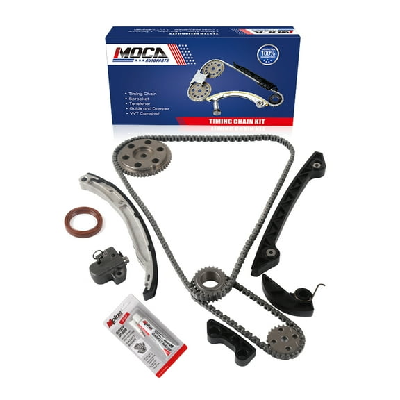 MOCA AUTOPARTS Timing Chain Kit Fit for 2004-2006 Mazda 3 2.3L & 2006-2007 Mazda 5 2.3L & 2003-2006 Mazda 6 2.3L
