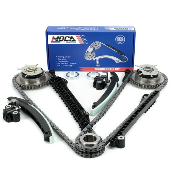 MOCA AUTOPARTS Timing Chain Kit Fit for 2004-2009 Ford F-150 & 2005-2010 Ford F-250 Super Duty & 2005-2013 Ford Expedition 5.4L