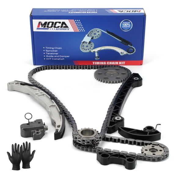 MOCA AUTOPARTS Timing Chain Kit Fit for 2006/09-2008/10 Mazda 3 2.3L & 2006/05-2008 Mazda 6 2.3L
