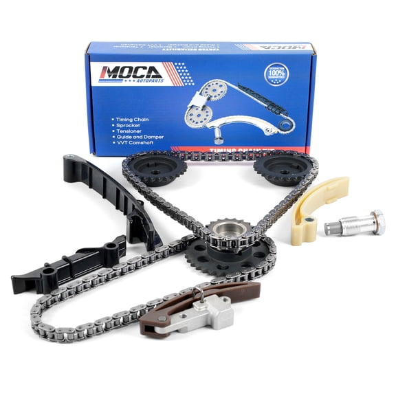 MOCA AUTOPARTS Timing Chain Kit Fit for 99 - 00 Volkswagen Eurovan 2.8L & 98 - 02 Volkswagen Golf 2.8L & 98 - 02 Volkswagen Jetta 2.8L