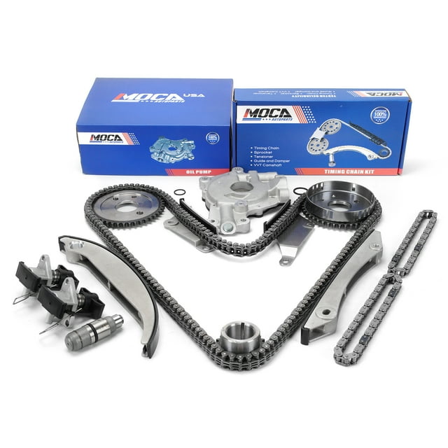 MOCA AUTOPARTS Timing Chain Kit NGC Cam Gear with Oil Pump Fit for 02-04 Chrysler Concorde Intrepid & 05 - 07 Dodge Magnum 2.7L
