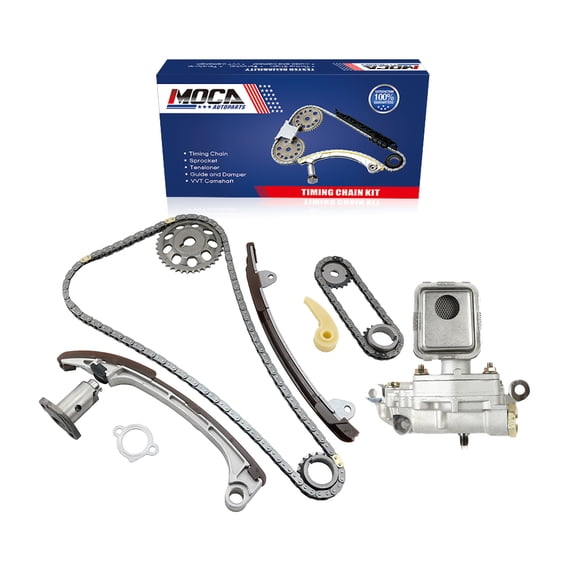 MOCA AUTOPARTS Timing Chain Kit with Oil Pump Fit for 2008-2015 Scion XB 2.4L & 2009-2013 Toyota Matrix 2.4L & 2010-2012 Lexus HS250h 2.4L & 2009-2010 Pontiac Vibe 2.4L