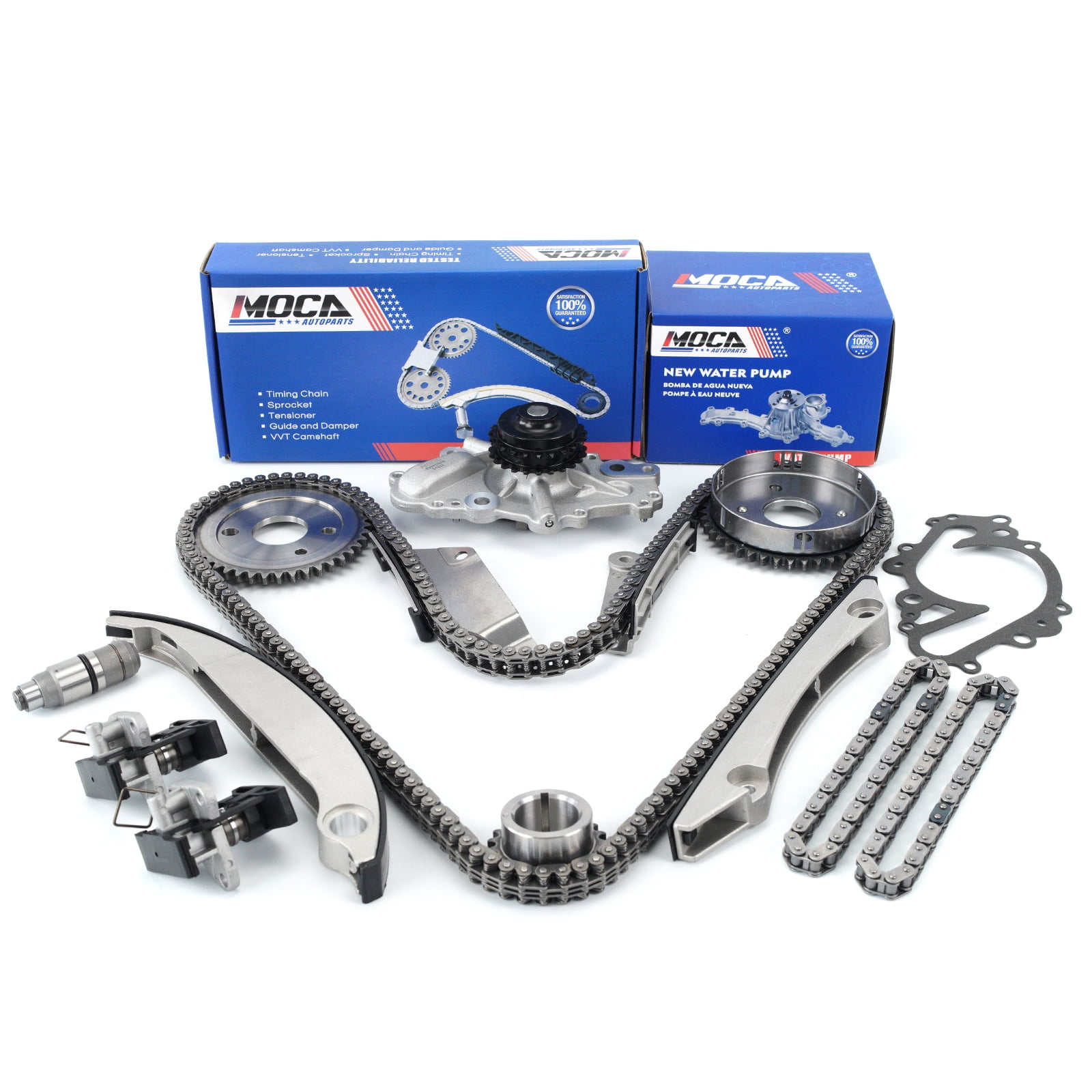 Water Pumps For Chrysler 200 Timing Chain Water Pump Kit Tensioner & Cover Gasket For 00-04 Chrysler Dodge 2.7L Water Pumps For Chrysler Sebring - Foto 5