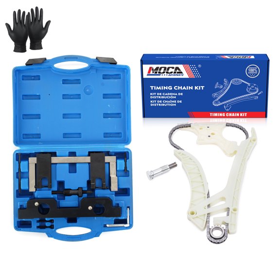 MOCA AUTOPARTS Timing Chain Kit & Timing Locking Tool Fit for 2013-2017 BMW 320i xDrive 2.0L & 2012-2016 BMW 528i 2.0L & 2012-2016 BMW Z4 2.0L