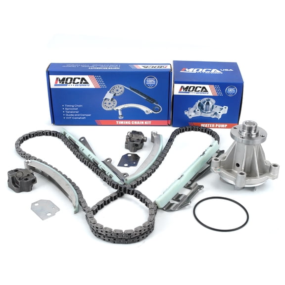 MOCA AUTOPARTS Timing Chain Kit with Water Pump Fit for 1997-1999 Ford Crown Victoria 4.6L & 1997-2002 Ford Expedition 4.6L & 1997-2001 Mercury Grand Marquis 4.6L