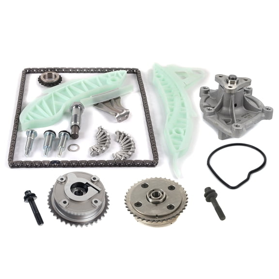 MOCA AUTOPARTS Timing Chain Kit with Water Pump w/ 2Pcs Camshaft VVT Sprockets Fit for 2007-2015 Mini Cooper L3 1.6L & 2011-2016 Mini Cooper Countryman L4 1.6L