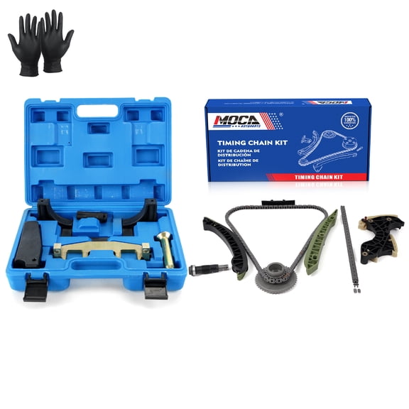 MOCA AUTOPARTS Timing Chain Kit w/ Timing Locking Tool Fit for 2012-2014 Mercedes-Benz C250 SLK250 1.8L & 2012 Mercedes-Benz C250 2.5L 3.5L