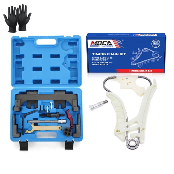 MOCA AUTOPARTS Timing Chain Kit w/ Timing Locking Tool Fit for 2014-2017 BMW 320i 2.0L & 2014-2017 BMW 320i xDrive 2.0L